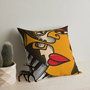 Aberto Design Cojín Multicolor 43 x 43 cm con Relleno de Silicona
